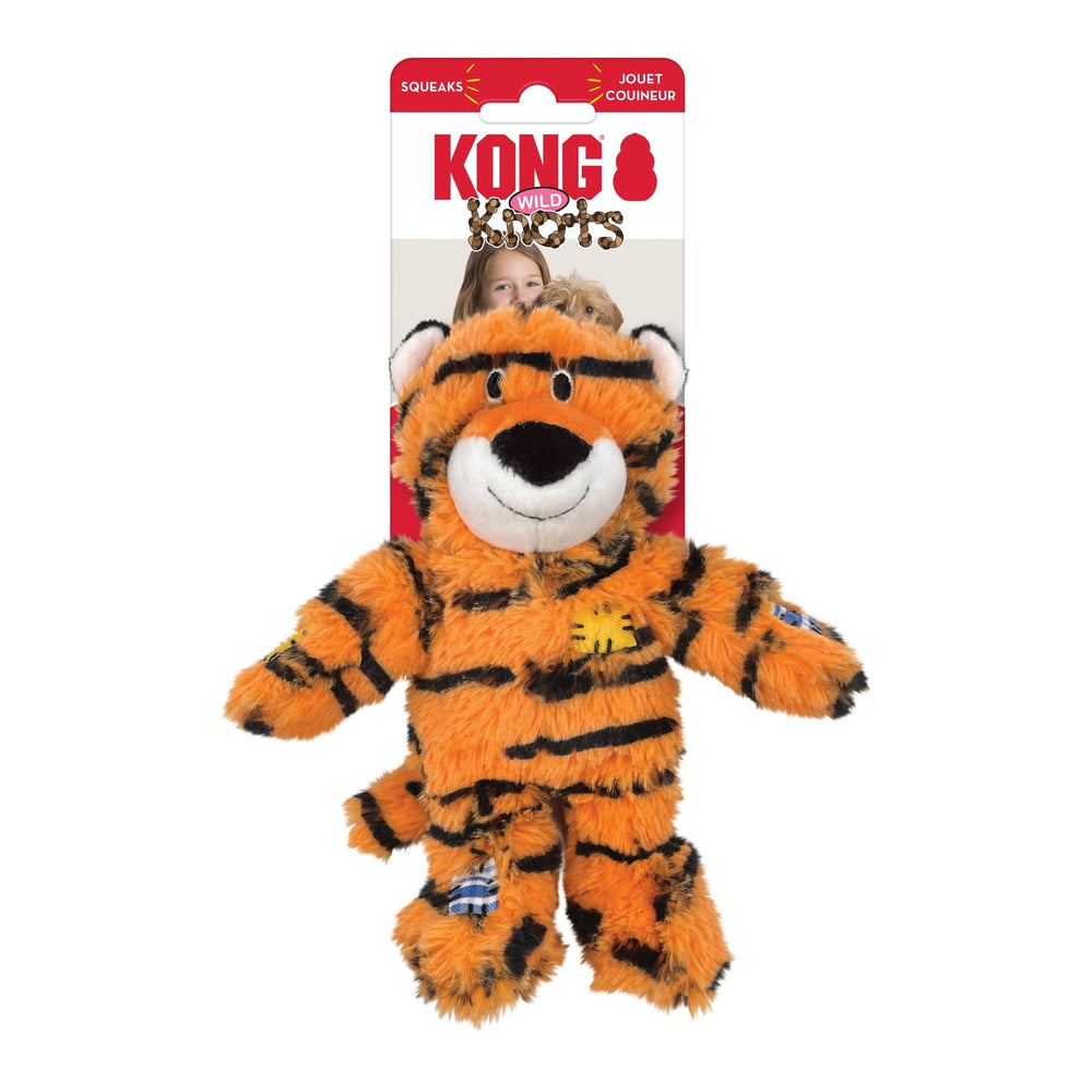 KONG Wild Knots Tiger, tamaño adecuado para perros pequeños y medianos