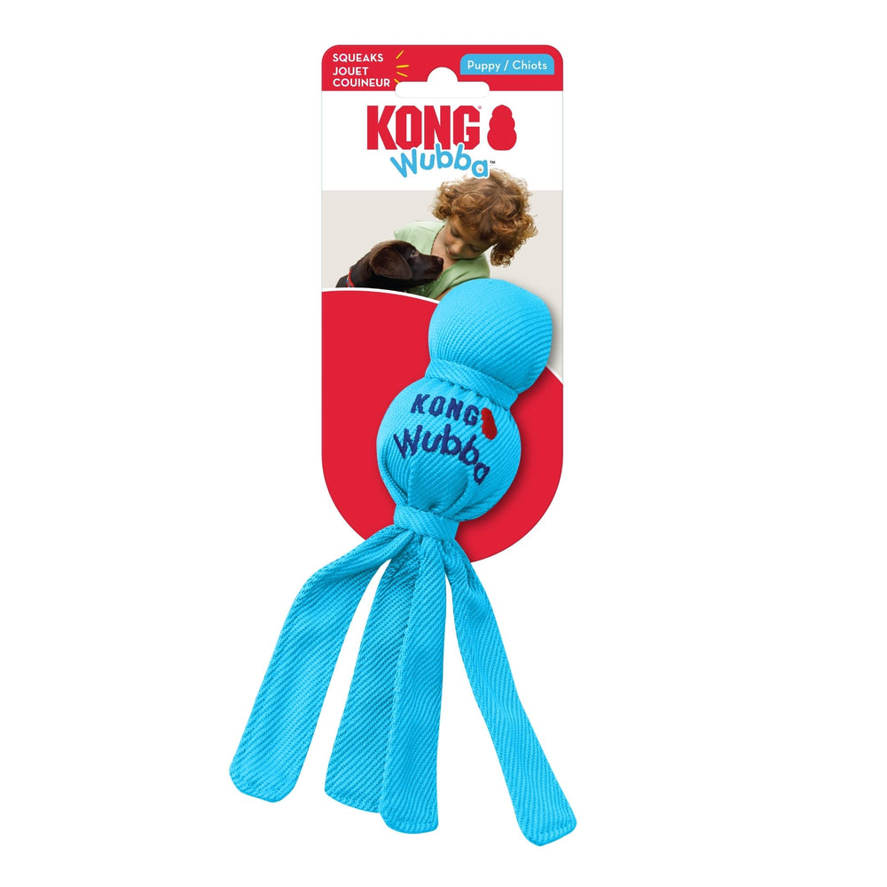 KONG Wubba diseño de dos bolas, ideal para juegos de recoger