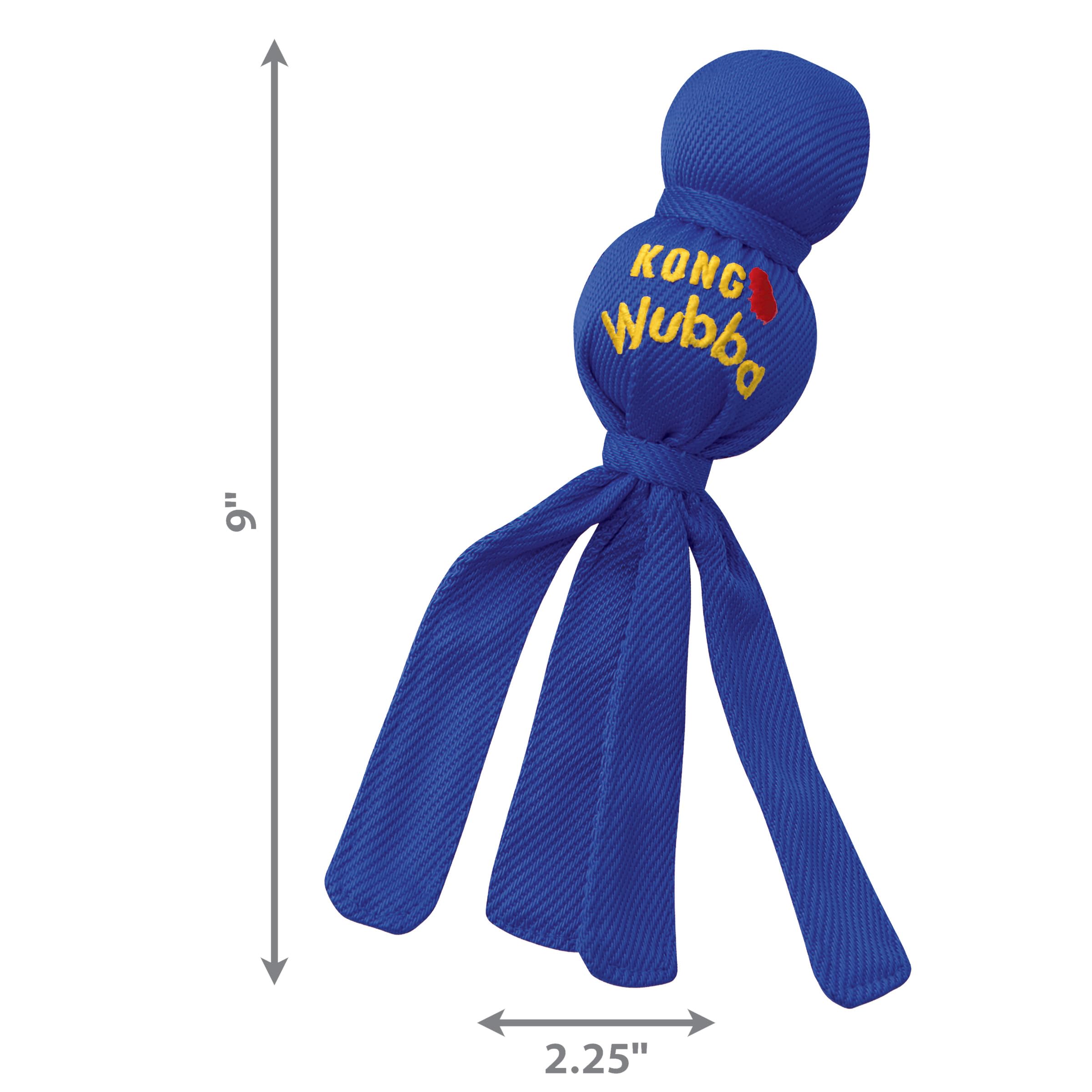 KONG Wubba juguete interactivo para ejercicio y unión entre perro y dueño.