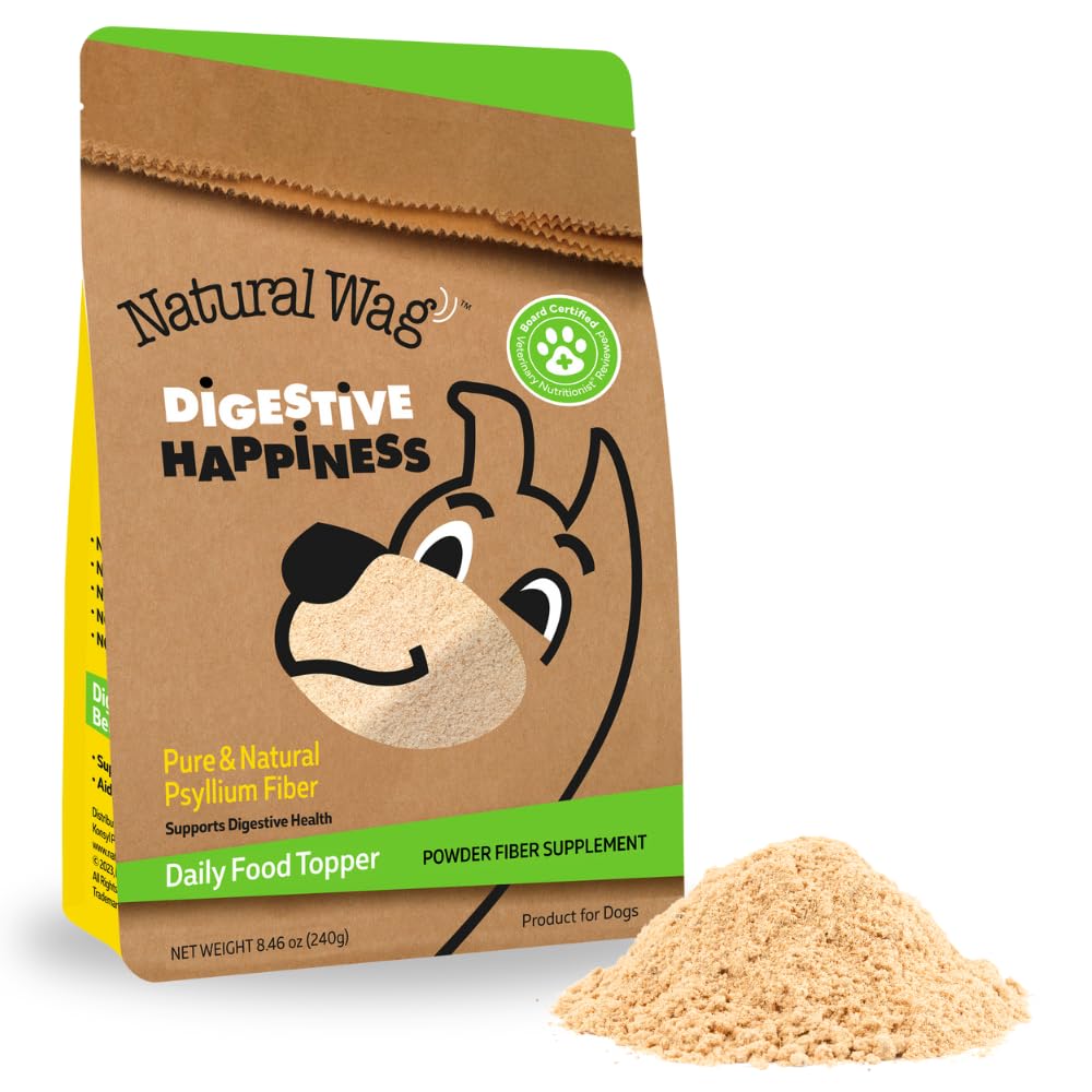 Konsyl Digestive Happiness: polvo de psyllium para perros, favorece la regularidad.