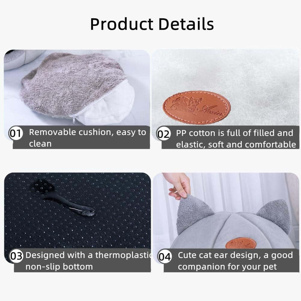KooTeedd cama cueva gris XL, privacidad y confort para el descanso
