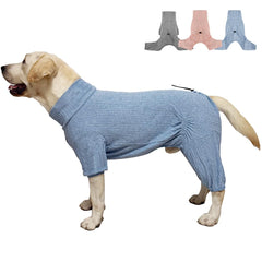 KOOGAL pijama azul para perros de cuatro patas, cómodo y cubriente.