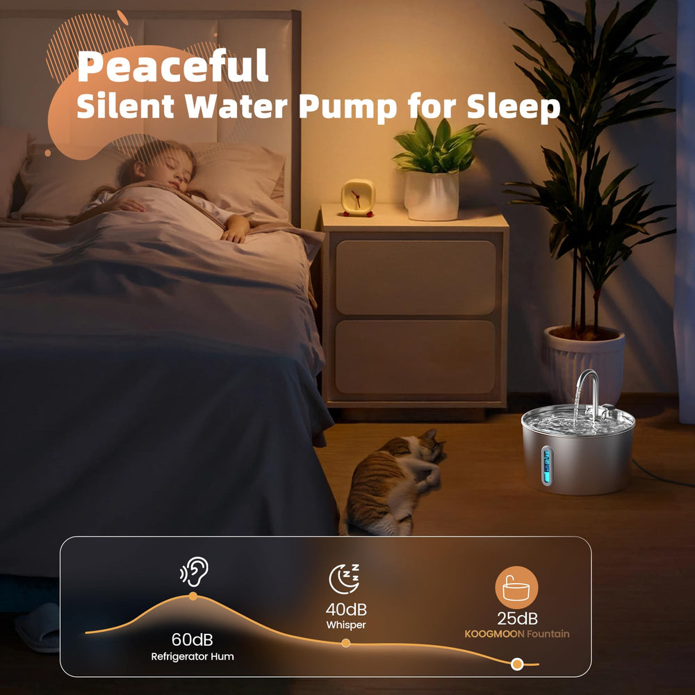 KOOGMOON bomba ultra silenciosa, funcionamiento discreto para hogares tranquilos