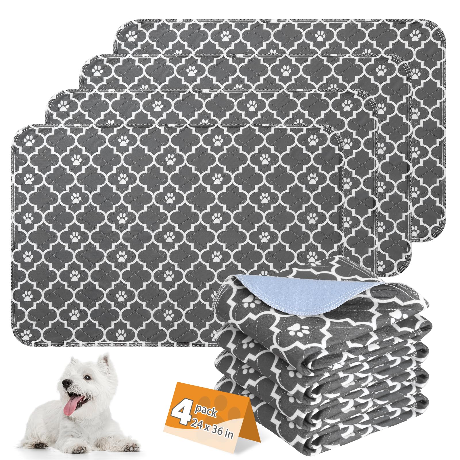 KOOLTAIL almohadilla de entrenamiento 4 paquetes – absorbente y lavable para interiores