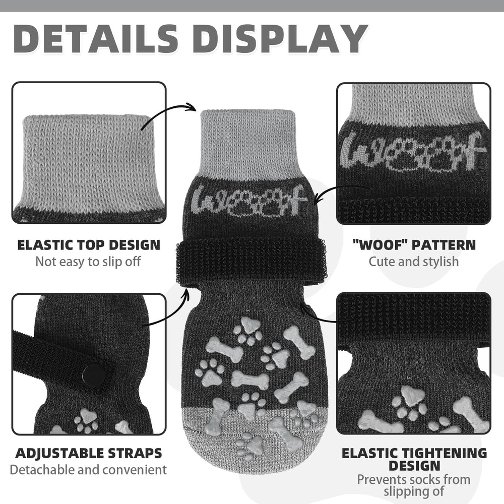 KOOLTAIL botines para perro, agarre antideslizante en suelos lisos.