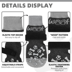 KOOLTAIL botines para perro, agarre antideslizante en suelos lisos.