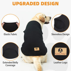 KOOLTAIL camiseta-vest algodón suave detalles en negro gris, uso diario cómodo