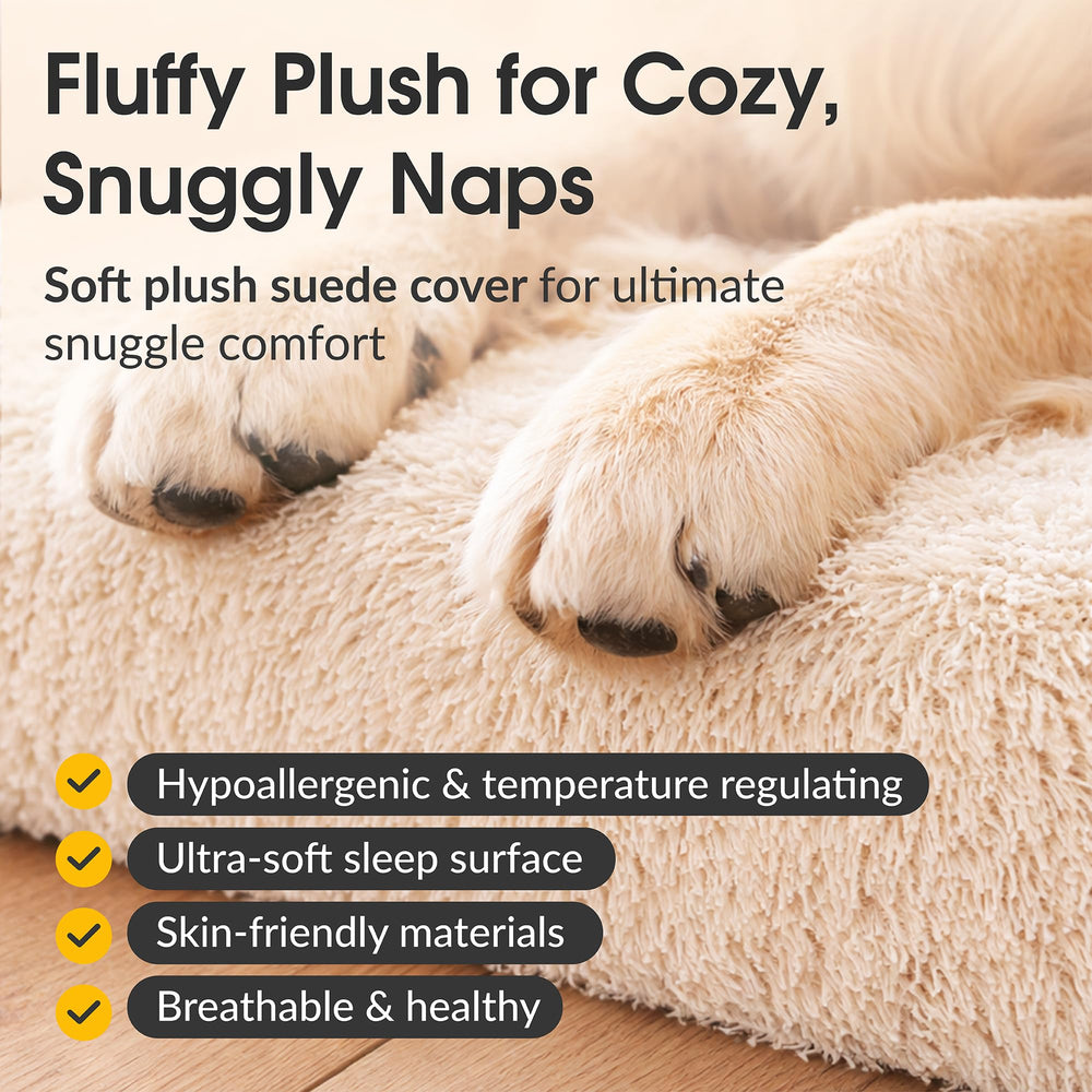 KOPEKS Cama perro funda desmontable lavable para limpieza rápida.