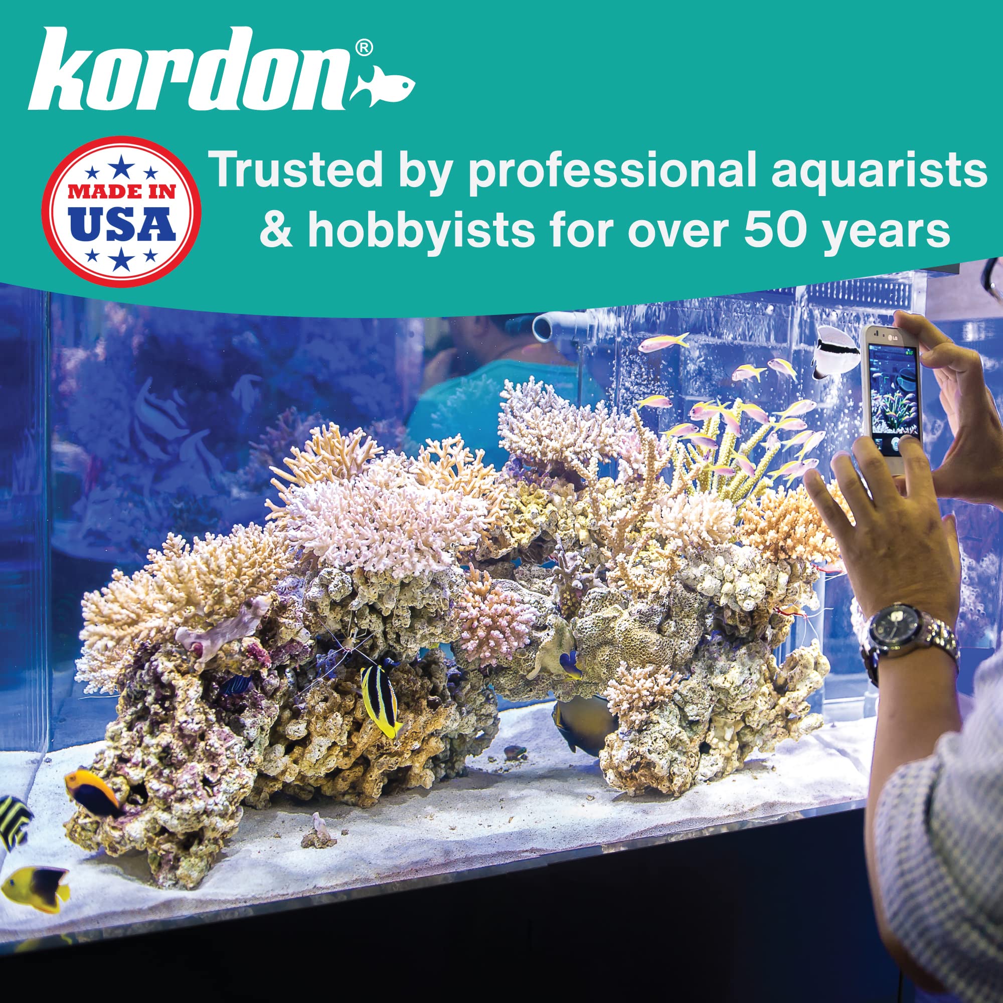 Kordon Novaqua Plus, dosis segura para acondicionar el agua sin estresar peces.