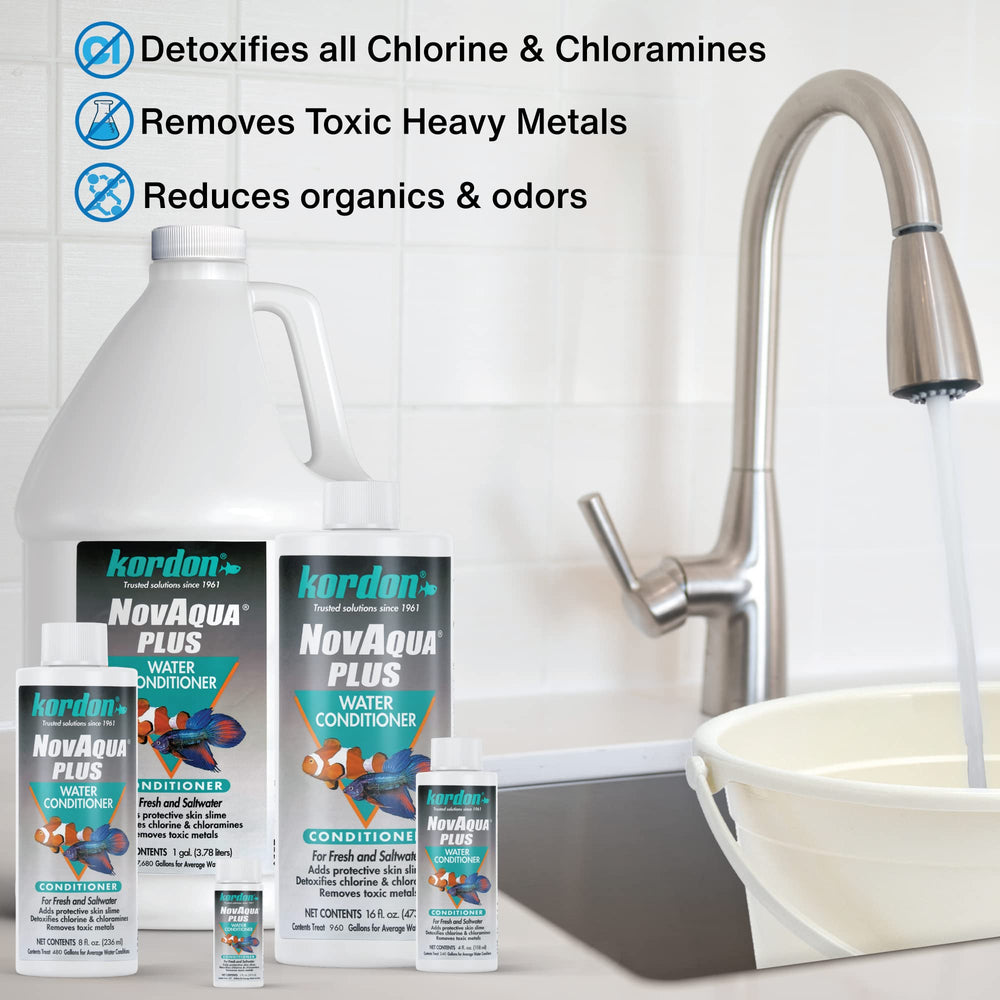 Kordon Novaqua Plus, presentación en caja para almacenamiento cercano al acuario.