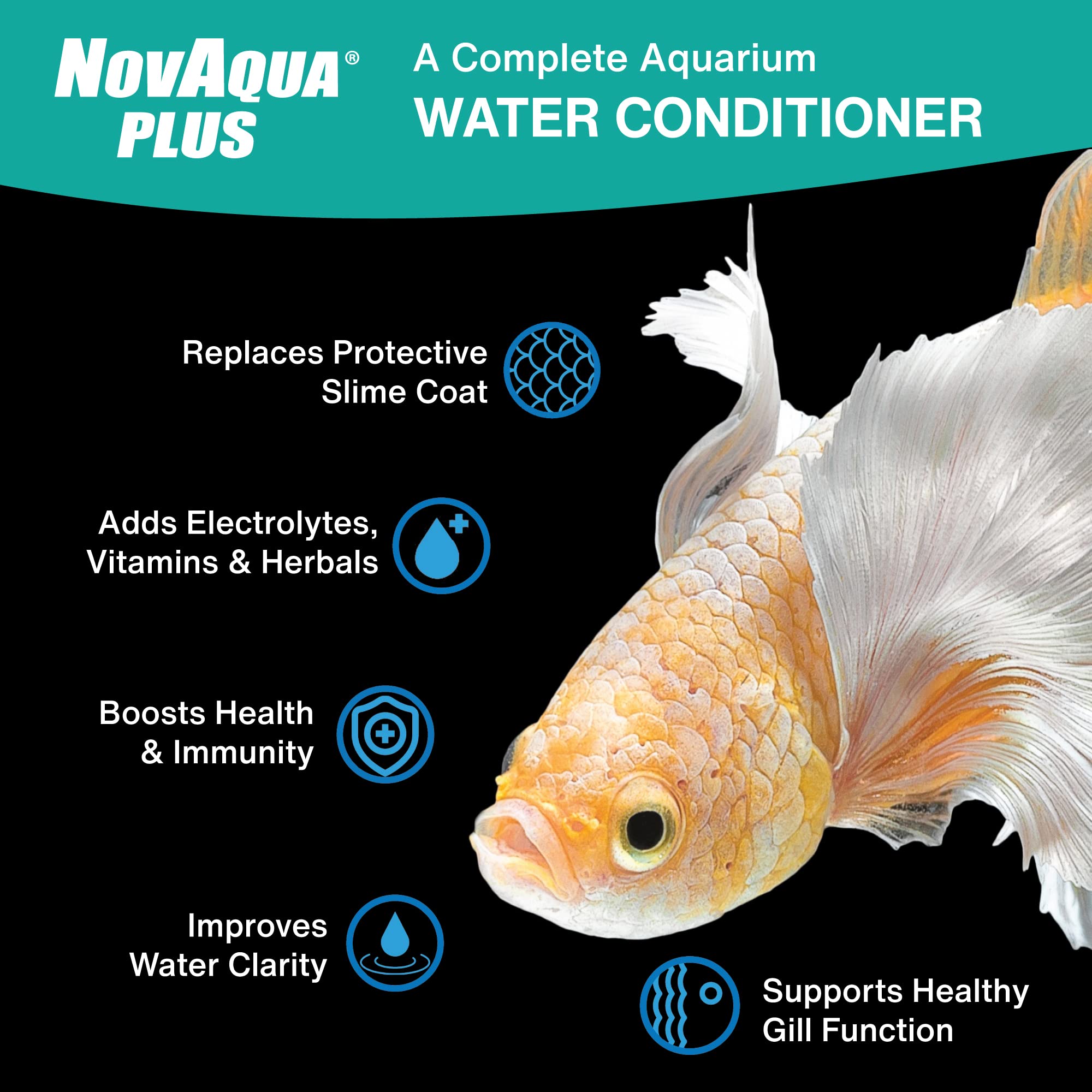 Kordon Novaqua Plus, vertido suave en acuario para eliminar metales pesados.