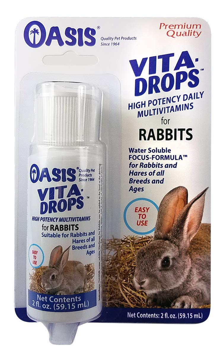 Gotas Vita de Kordon Oasis para conejo, fáciles de añadir al agua para apoyo diario.
