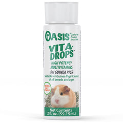 Kordon Oasis Vita Drops para cobaya, botella de 2 onzas, fácil de dosificar.