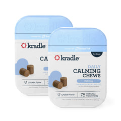 Kradle Calming Chews en bote para calma diaria de perros