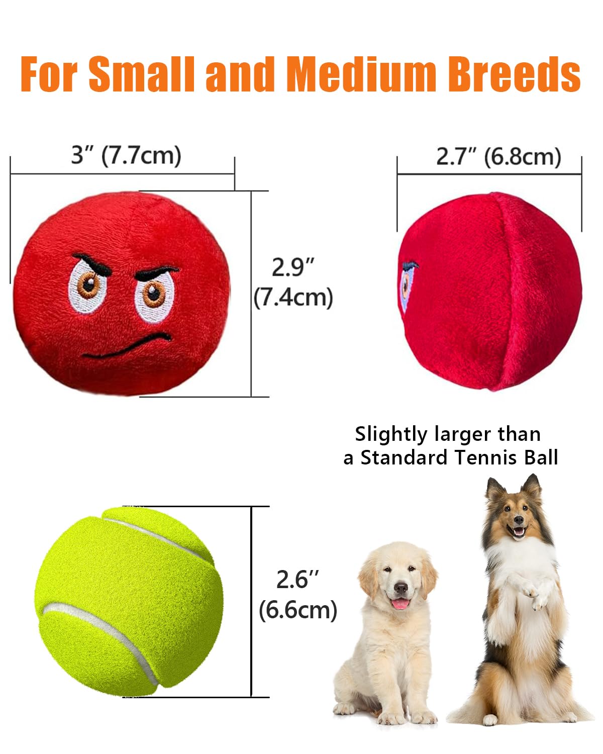 KrauzPet Juguete talla mediana, adecuado para perros activos y juguetones