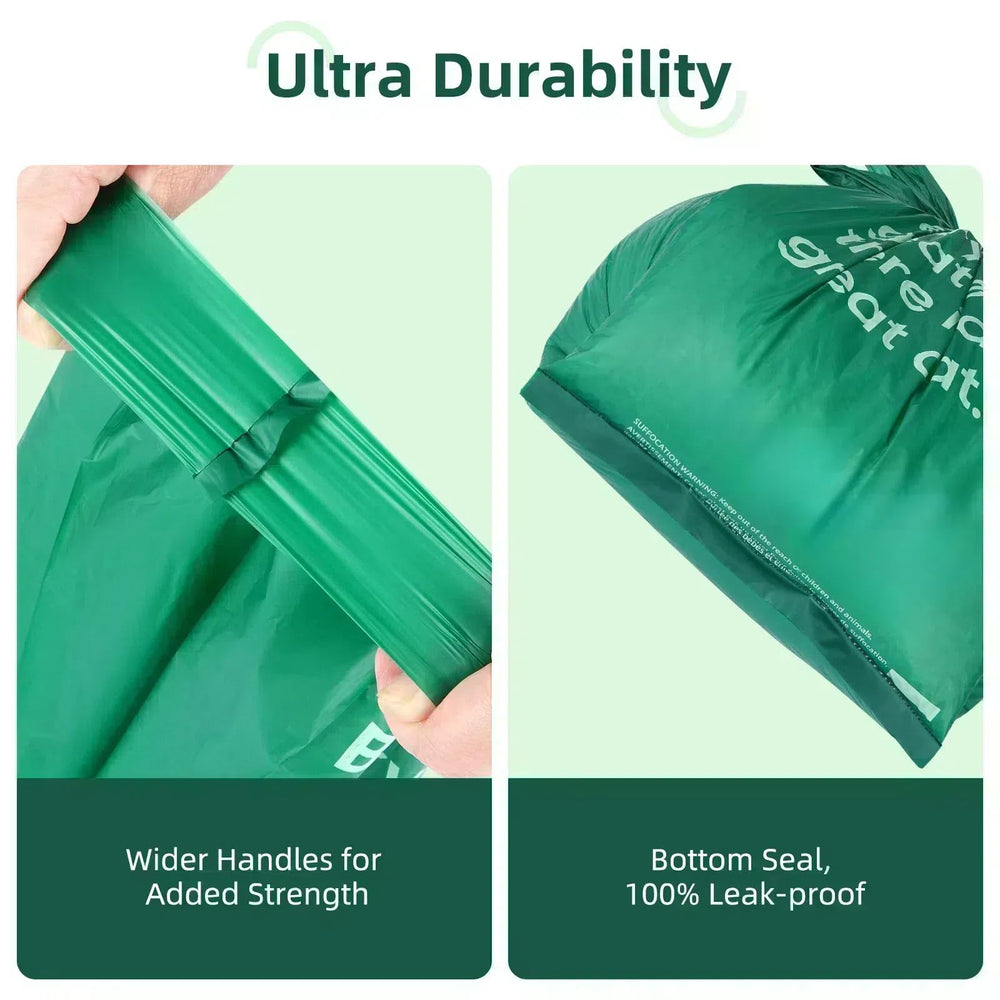 Bolsas con hasta 70% plástico reciclado para una opción más sostenible.