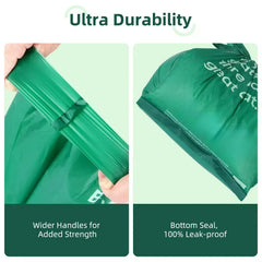 Bolsas con hasta 70% plástico reciclado para una opción más sostenible.
