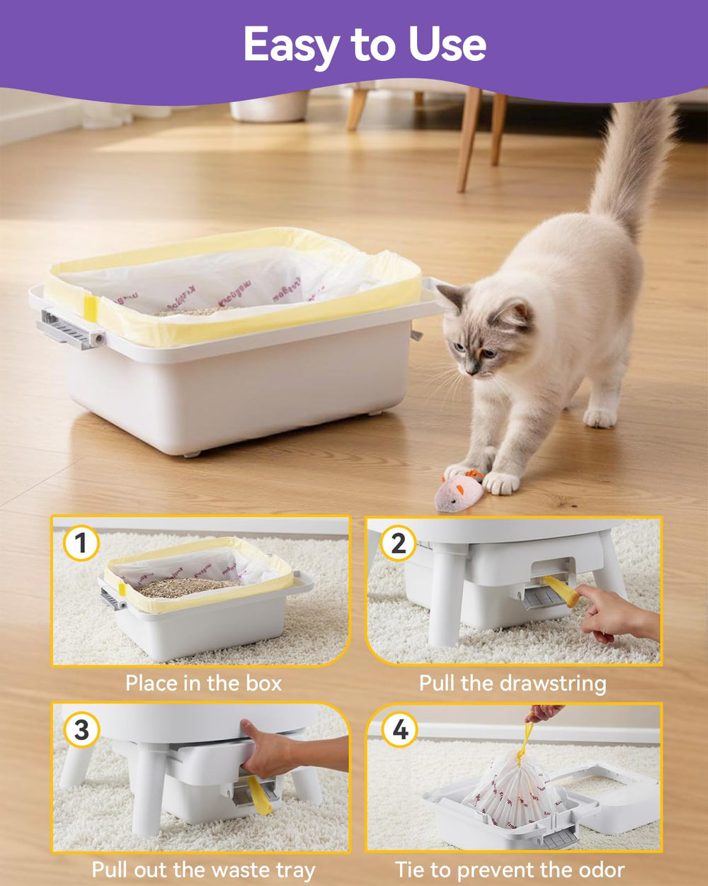 KropBom bolsas antiolor para arena de gato y hogar