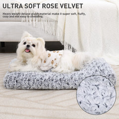 KSIIA cama-perro-antideslizante-gris 17x12, base estable para jaula.