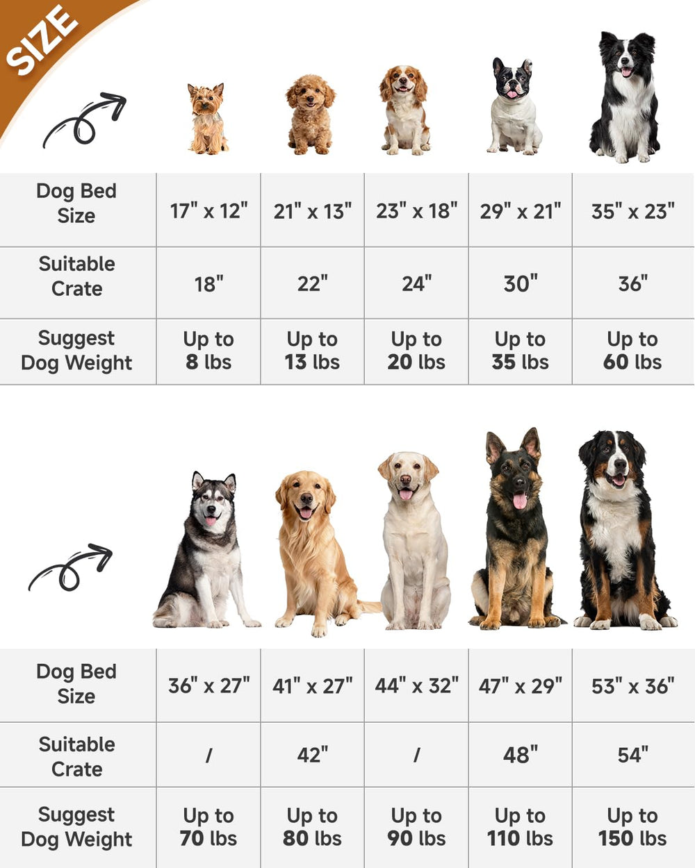 KSIIA cama diseñada para perros de hasta 60 libras, soporte cómodo.