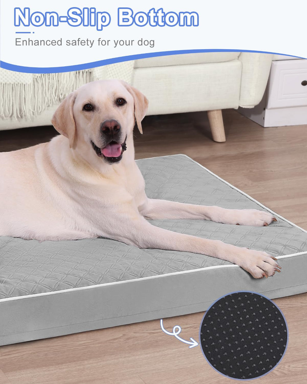 KSIIA dimensiones 41x27 pulgadas para perros grandes de hasta 80 lb.