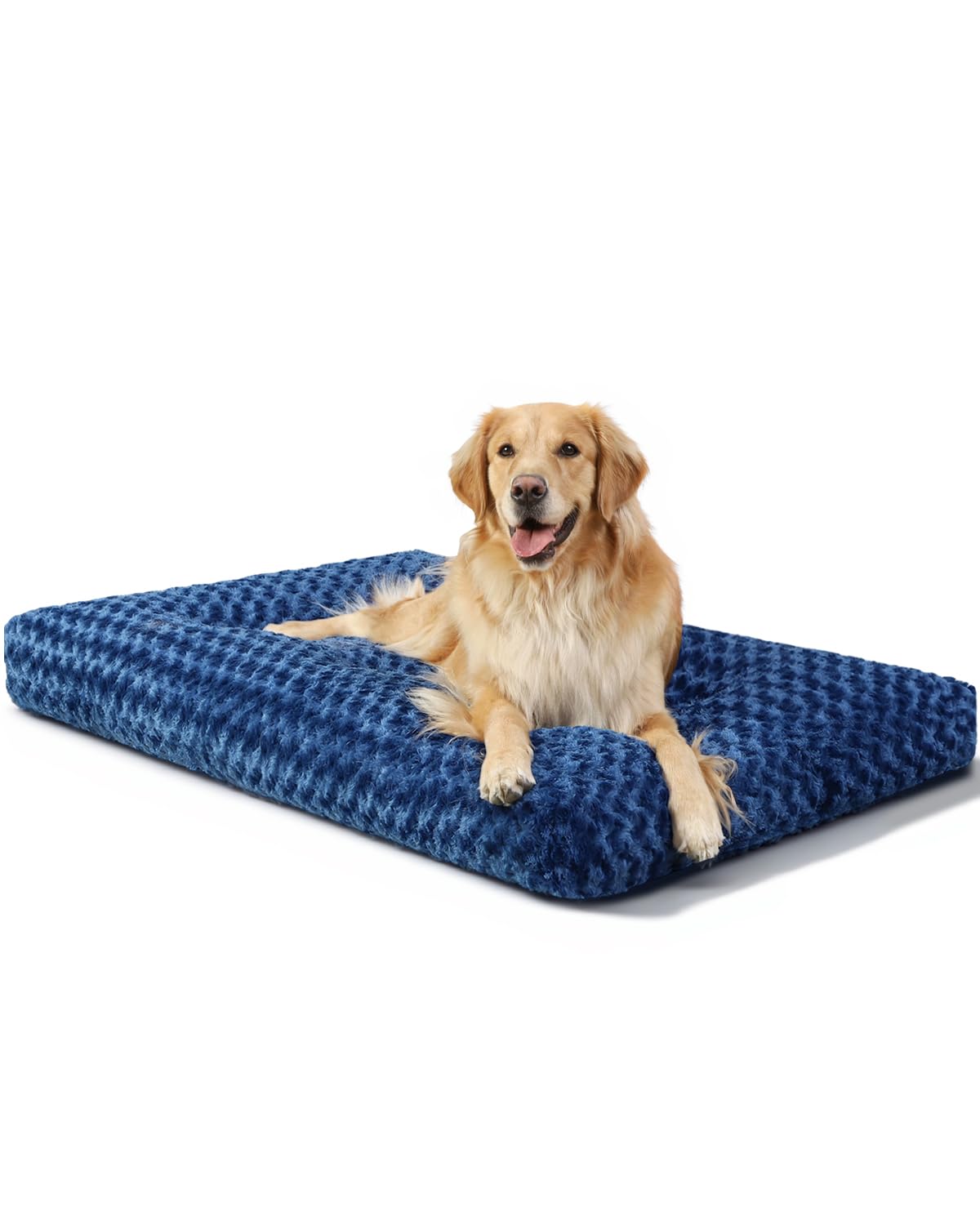 KSIIA cama para perro lavable en terciopelo rosa, descanso suave para perros.