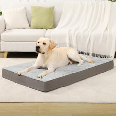 KSIIA cama ortopédica para perros, impermeable y lavable, ofrece protección de articulaciones durante el descanso