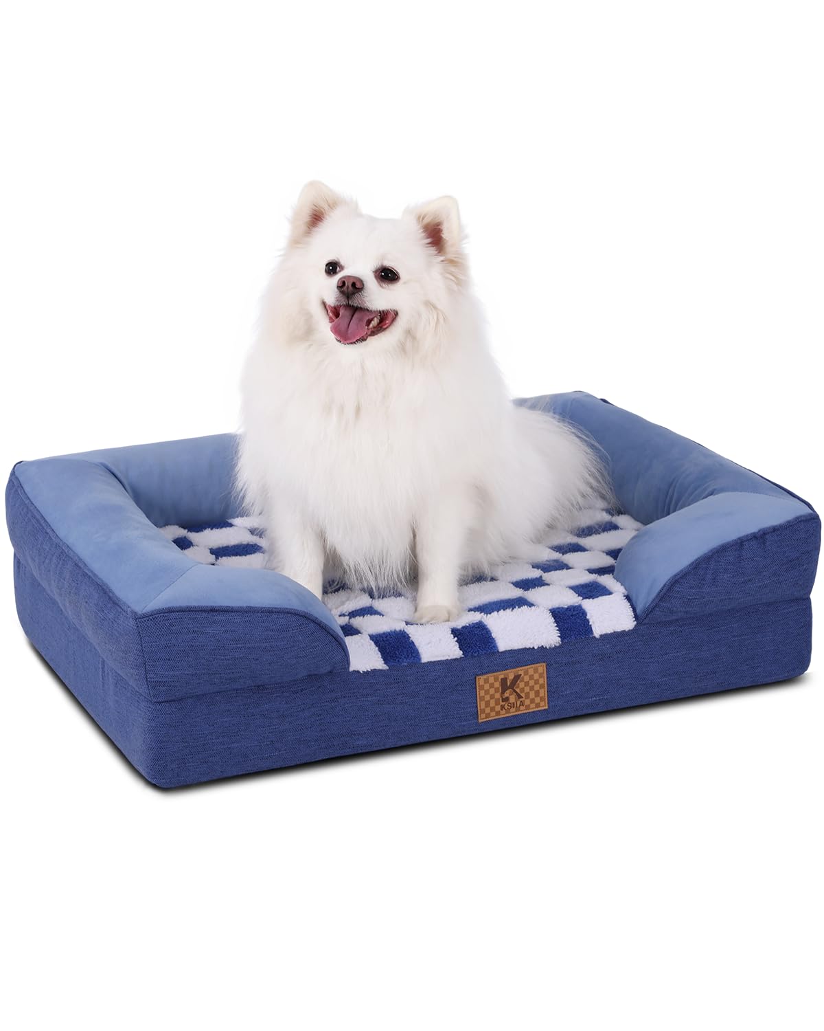 KSIIA cama para perro extragrande impermeable azul: comodidad y limpieza fáciles.