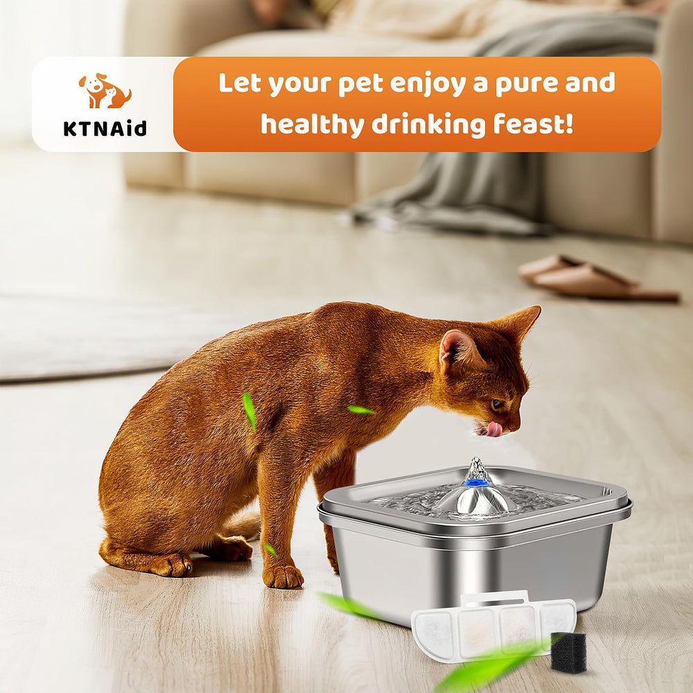 KTNAid cuidado de la fuente para mascotas, conjunto de filtros para WF008A