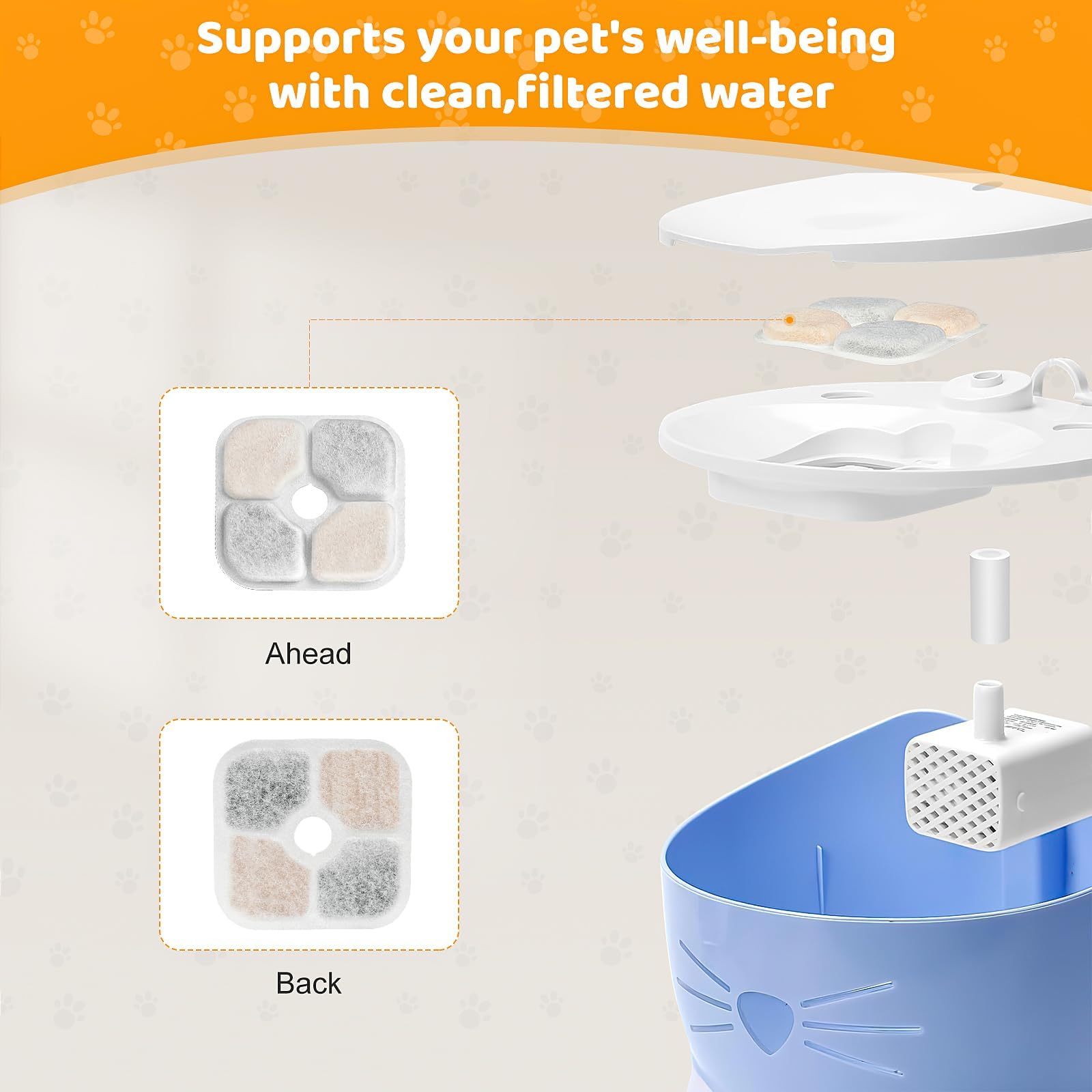 Pelo de mascota filtrado: agua limpia y saludable para beber
