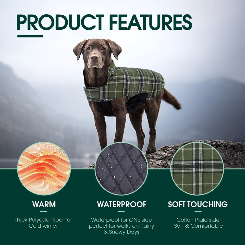 Abrigo Kuoser de doble capa con forro fleece para calor suave.