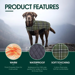 Abrigo Kuoser de doble capa con forro fleece para calor suave.