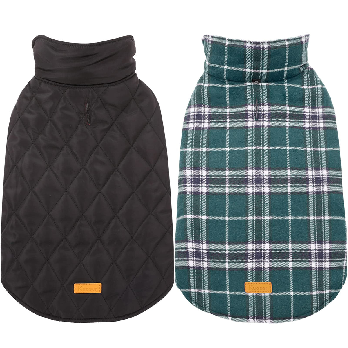 Capa Kuoser para perro XL en verde muestra ajuste cómodo para paseos diarios.