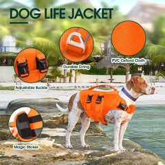 Kuoser chaleco salvavidas para perro XL, banda reflectante para mayor visibilidad