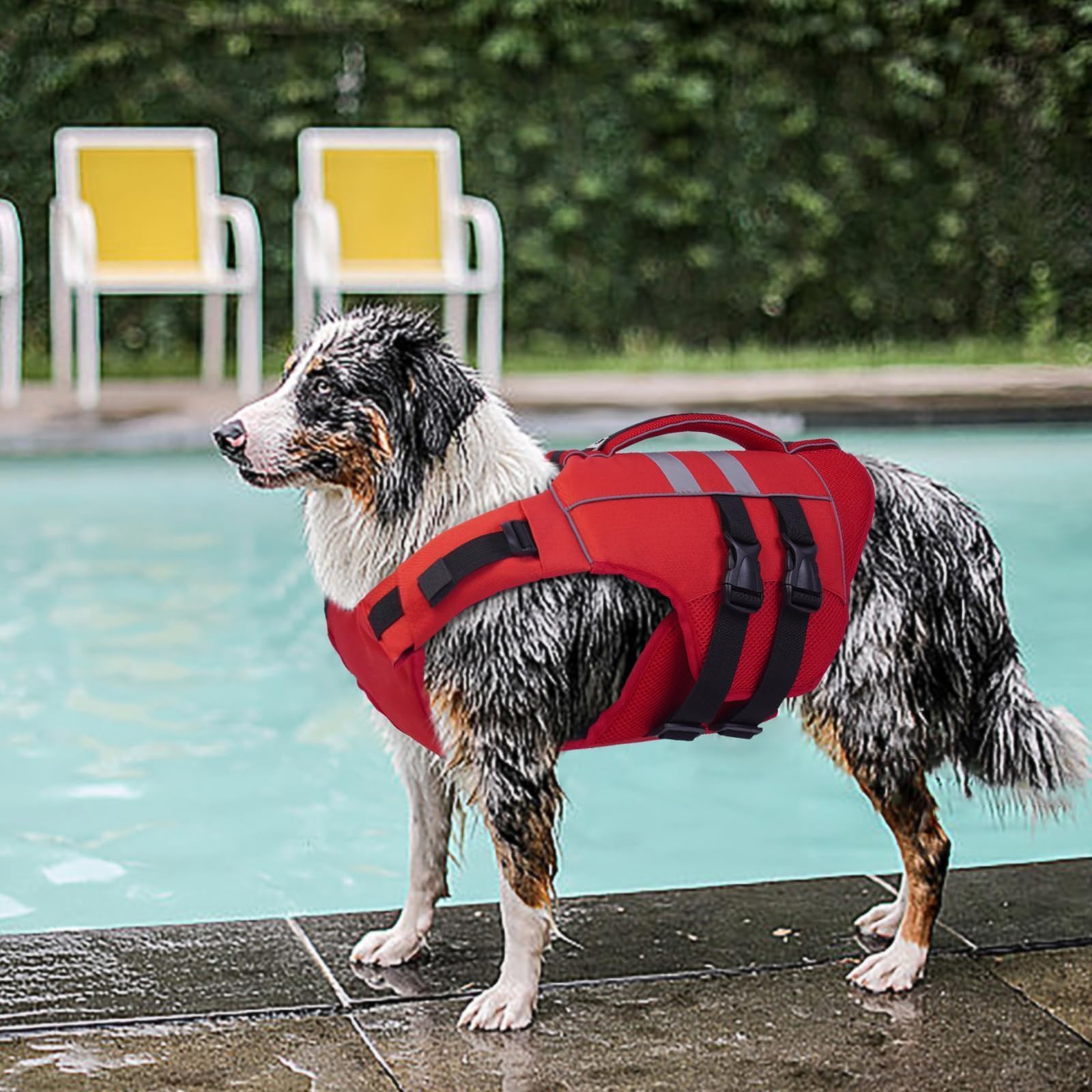 Uso en agua: chaleco Kuoser XXL ideal para nadar y paseos en barco.