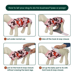 Kuoser prenda de recuperación uso versátil para postoperatorio y control del pelaje.