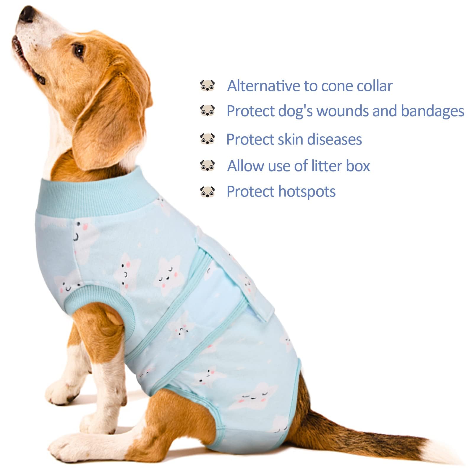 Kuoser prenda para gatos y perros, tallas XS a XXL, ajuste seguro.