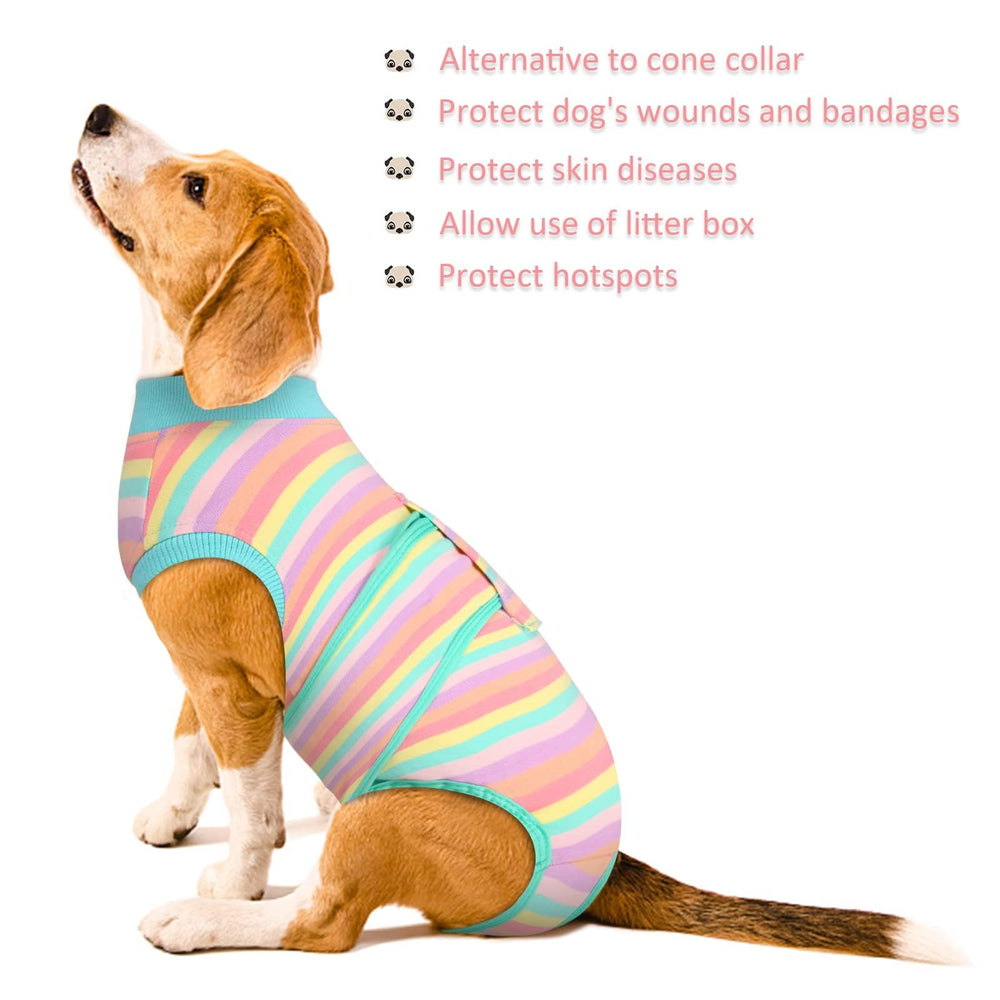 Kuoser Recovery Suit tallas XS-XXL para gatos y perros, ajuste seguro
