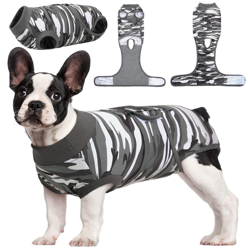 Camiseta de recuperación para perros Kuoser, postoperatoria suave y transpirable.