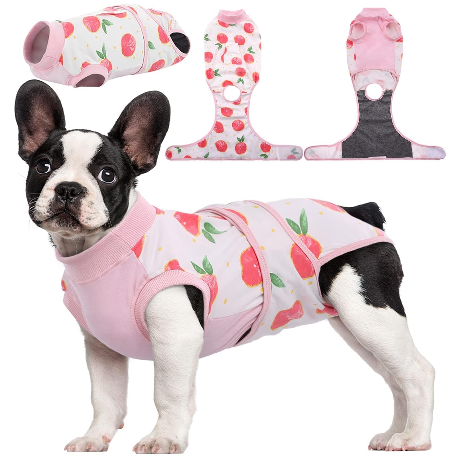 Traje de recuperación Kuoser para perros, cómodo y suave durante la sanación.