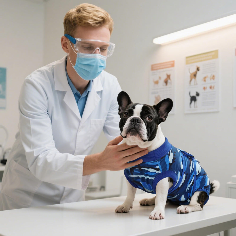 Kuoser Traje recuperación uso diario cómodo para mascotas.