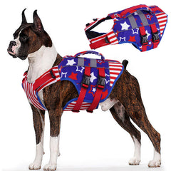 Chaleco Kuoser XXL con cinta reflectante para localizar al perro rápidamente durante paseos nocturnos