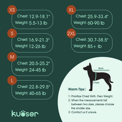 Perro nadando con chaleco Kuoser XXL, flotación estable para actividades en agua