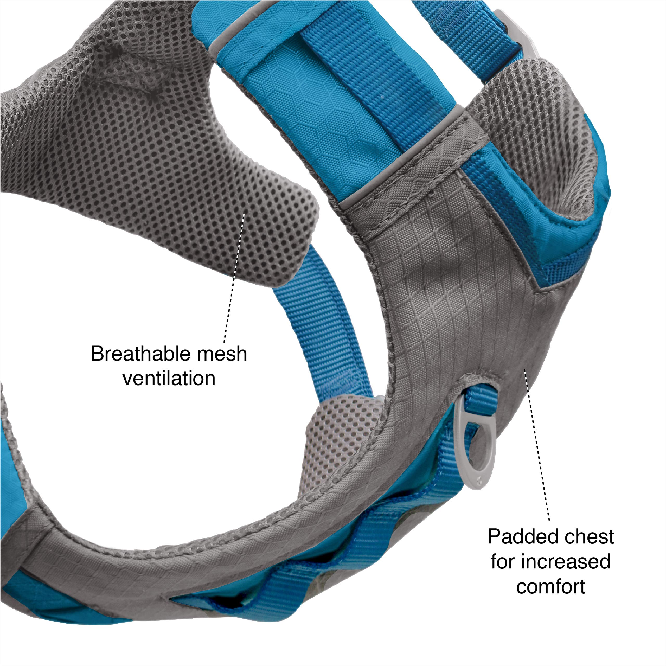 Kurgo Journey Air Harness con mango trasero para asistencia en senderos.