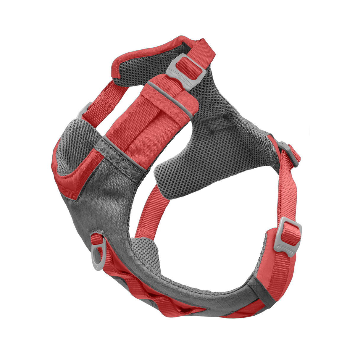 Kurgo Journey Air Harness con pecho acolchado para movimiento cómodo y seguro.