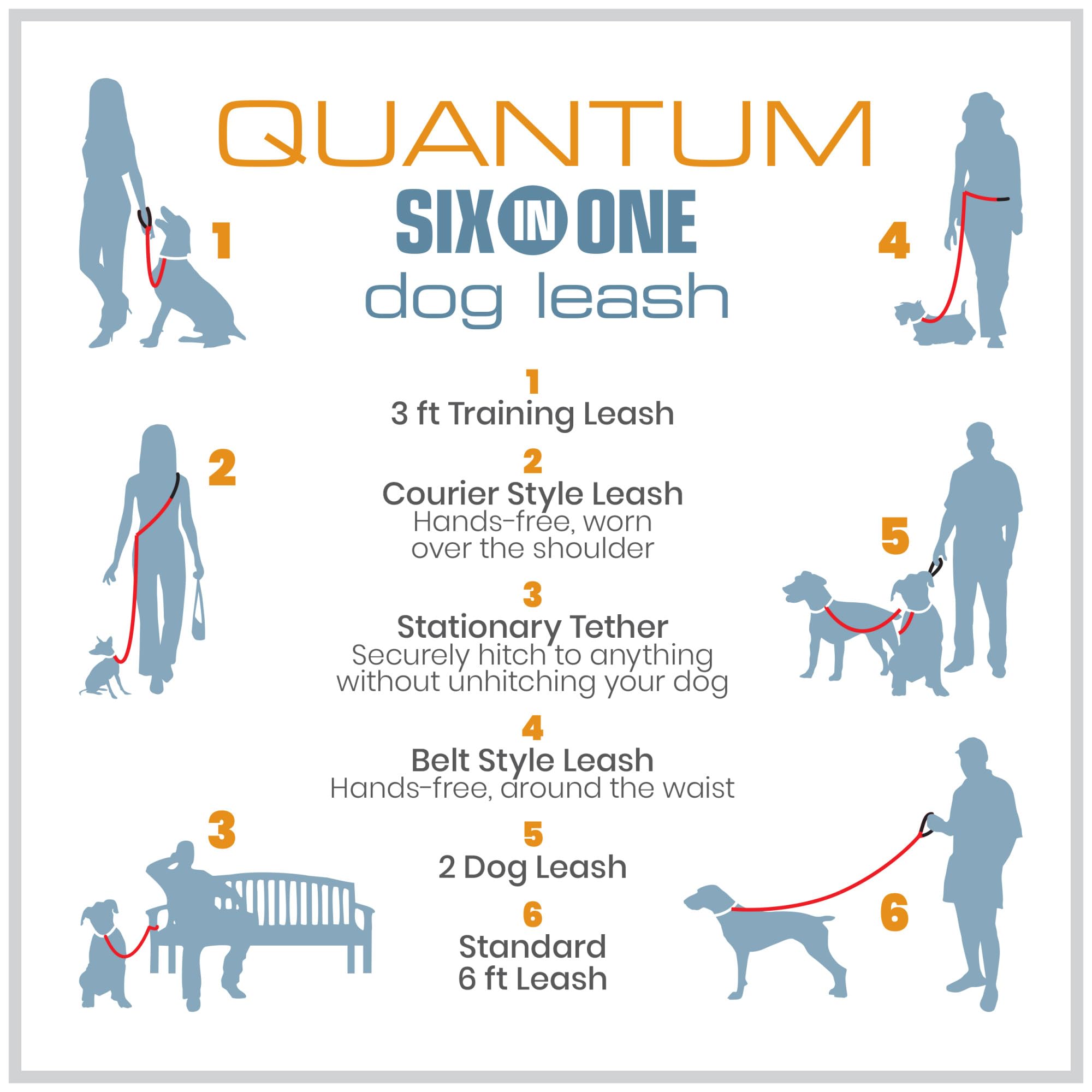 Kurgo Quantum: enganche tether para anclar al perro a árbol o banco