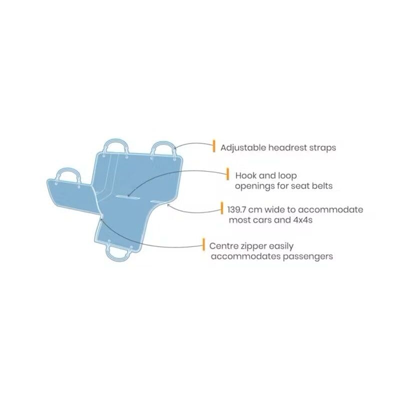 Kurgo Wander funda lavable resistente al agua y a manchas para uso diario.
