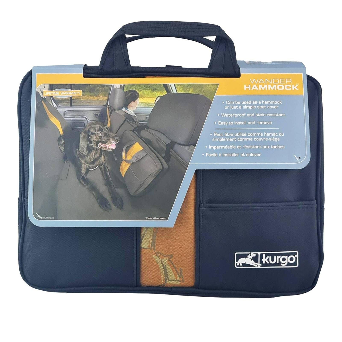 Kurgo Wander: hamaca para asiento que protege contra suciedad y pelo en el coche.