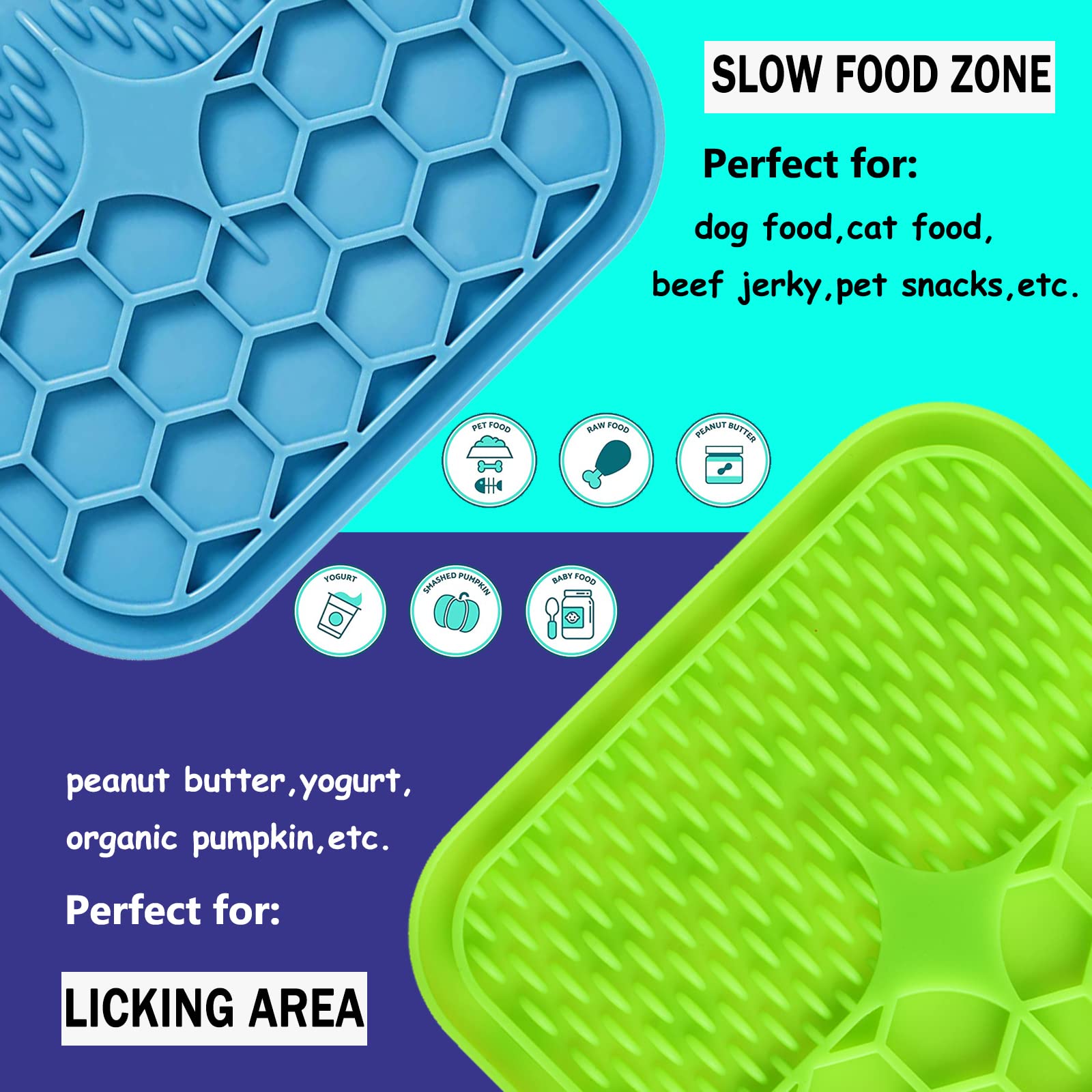 Kwispel Lick Mat para perros, superficie texturizada que favorece lamido relajante.
