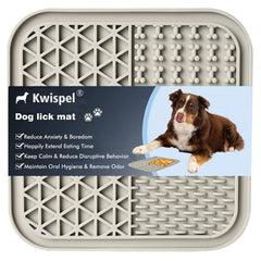 Kwispel Lick Mat con ventosas para baño y calma durante la higiene.